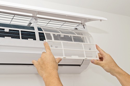 clean a window air conditioner styrofoam